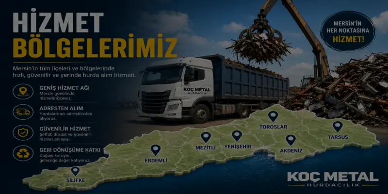 Mersin Hurdacı Hizmet bölgeleri